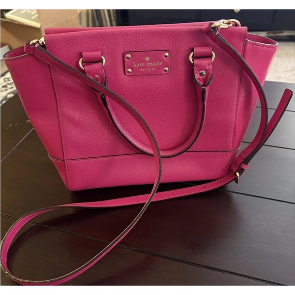 kate spade Handbags - Kate Spade Hot Pink Sachel/Tote Bag